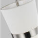 AERIN Clark 1 Light 9.75 inch Brushed Nickel Pendant Ceiling Light