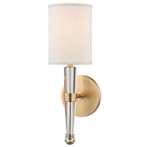 Volta 1 Light 4.75 inch Aged Brass Wall Sconce Wall Light