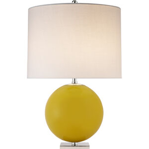 kate spade new york Elsie 25.5 inch 100.00 watt Yellow Table Lamp Portable Light in Cream Linen