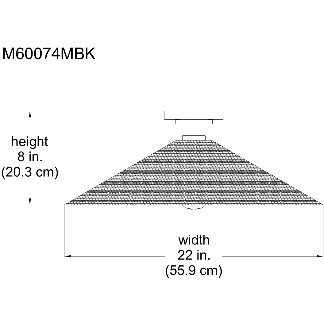 Bohemian 1 Light 22 inch Natural Brass Semi-Flush Ceiling Light