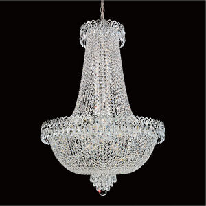 Camelot 22 Light Polished Silver Chandelier Ceiling Light in Optic