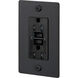 1G Duplex 125 Black Outlet, GFCI