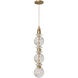 Avra LED 5 inch Aged Brass Pendant Ceiling Light