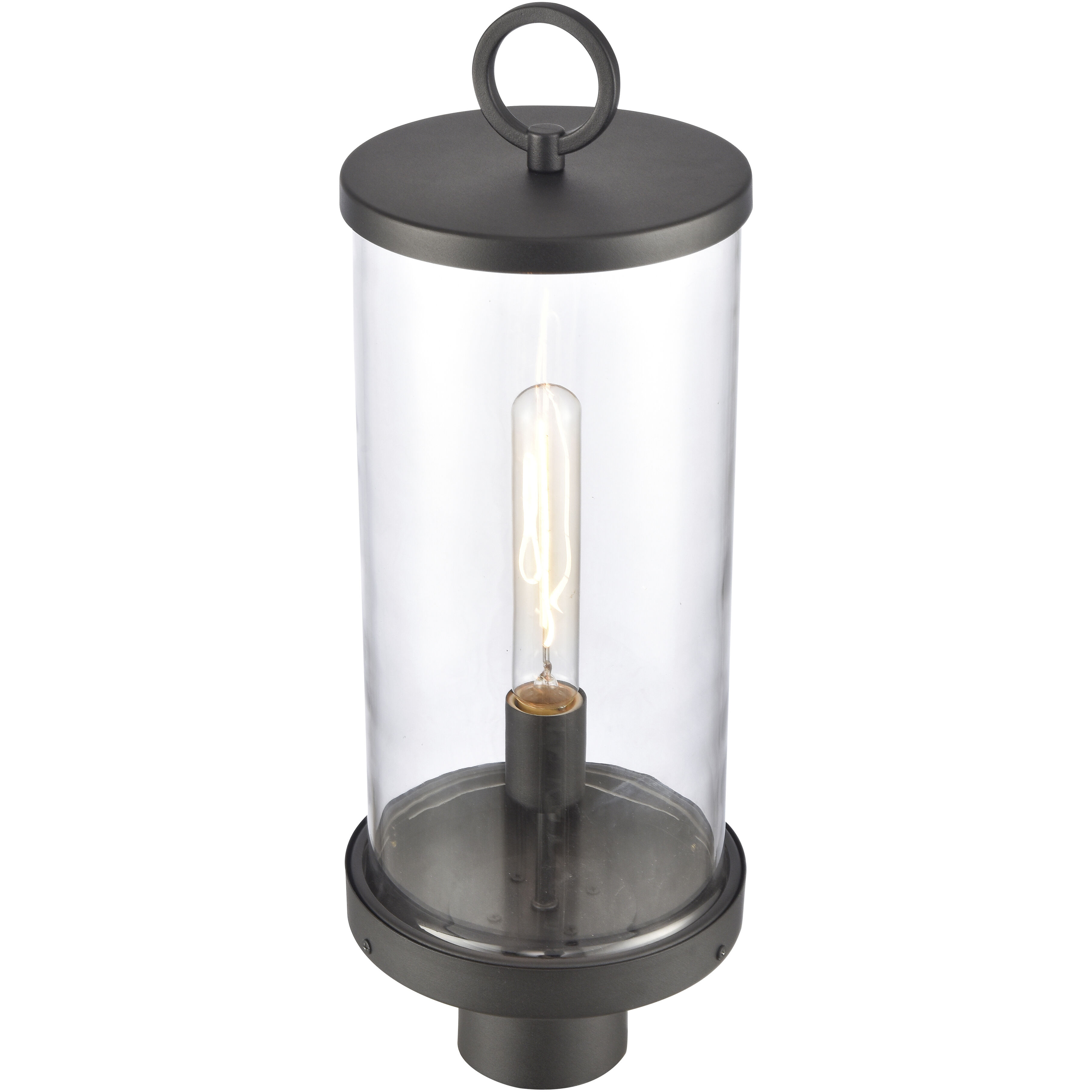 Hopkins 1 Light 20.75 inch Charcoal Outdoor Post Light