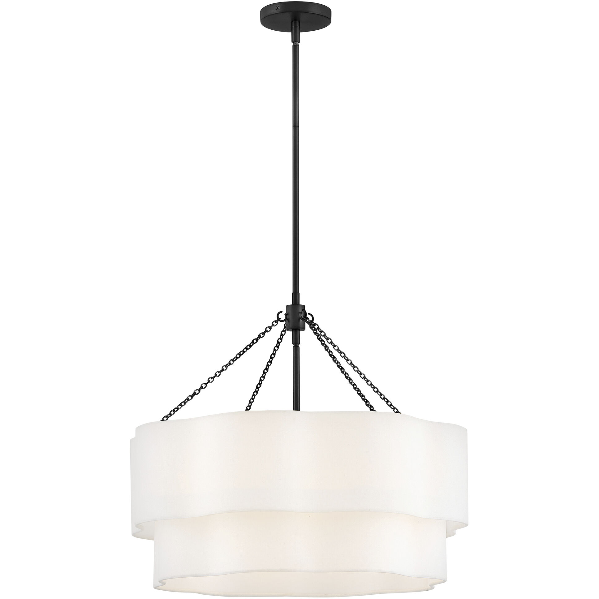 Gwen 5 Light 24 inch Black Chandelier Ceiling Light