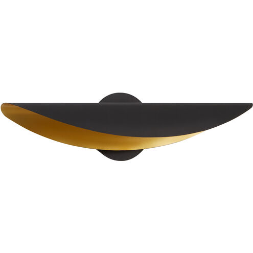 Pivot 1 Light 23 inch Black/Aged Brass Wall Sconce Wall Light