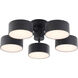Canada LED 24 inch Black LED Chandelier Ceiling Light