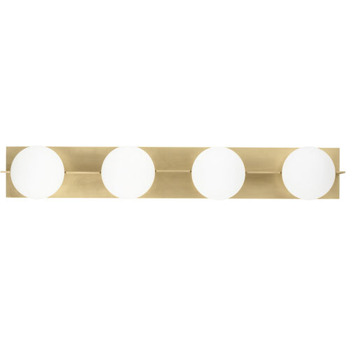 Sean Lavin Orbel 4 Light 32.4 inch Natural Brass Bath Vanity Wall Light