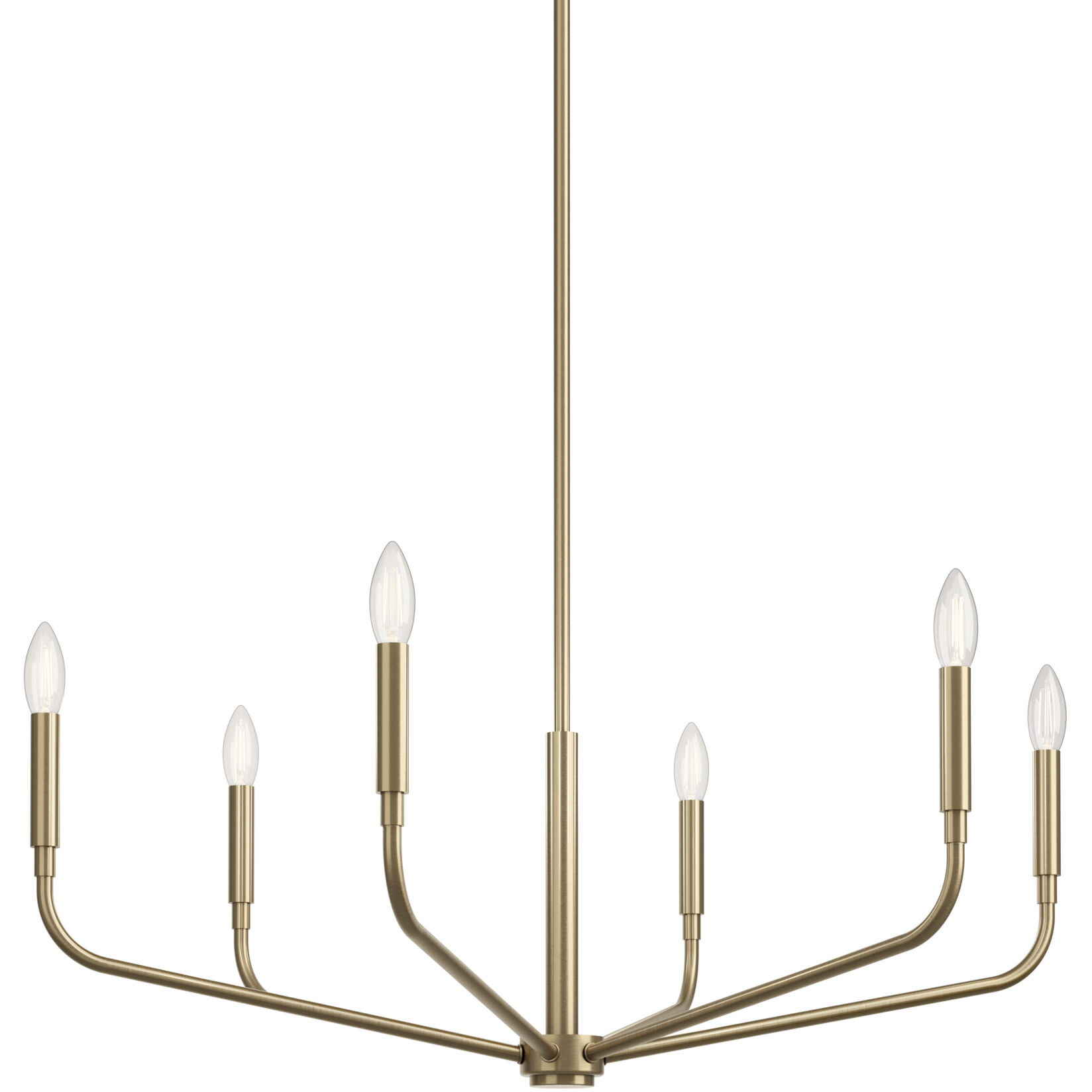 Madden 6 Light Champagne Bronze Chandelier Ceiling Light, 1 Tier Medium