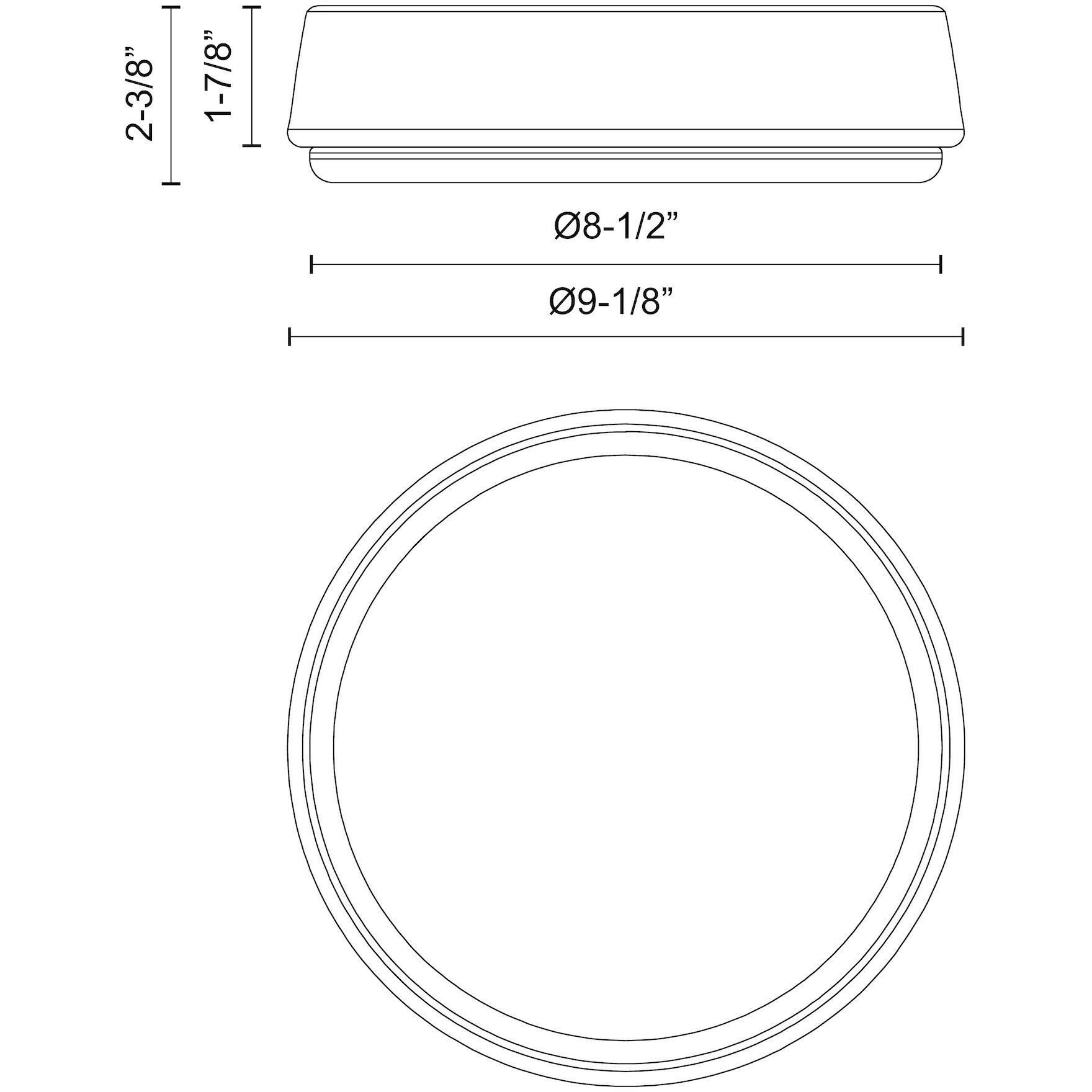 Alora Mood Laval LED 9.13 inch Brushed Nickel Flush Mount Ceiling Light