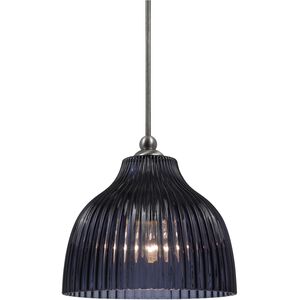 Signature 1 Light 7 inch Brushed Steel Pendant Set Ceiling Light