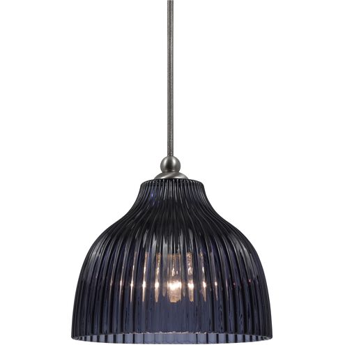 Signature 1 Light 7 inch Brushed Steel Pendant Set Ceiling Light