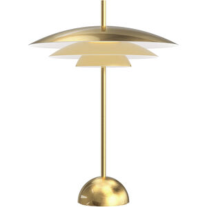 Shells 23.5 inch 12.00 watt Brass Table Lamp Portable Light