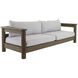 Caldwell Porpoise and Weathered Teak Outdoor Sofa