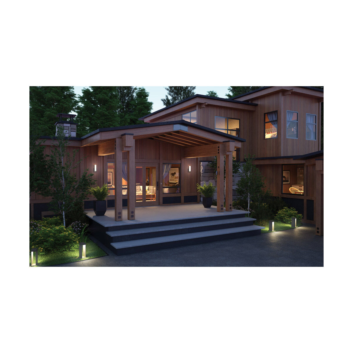 Cosmo LED 12 inch Bronze Outdoor Wall Light in LED 80 CRI 3000K, In-Line Fuse,  Surge Protection, Integrated LED