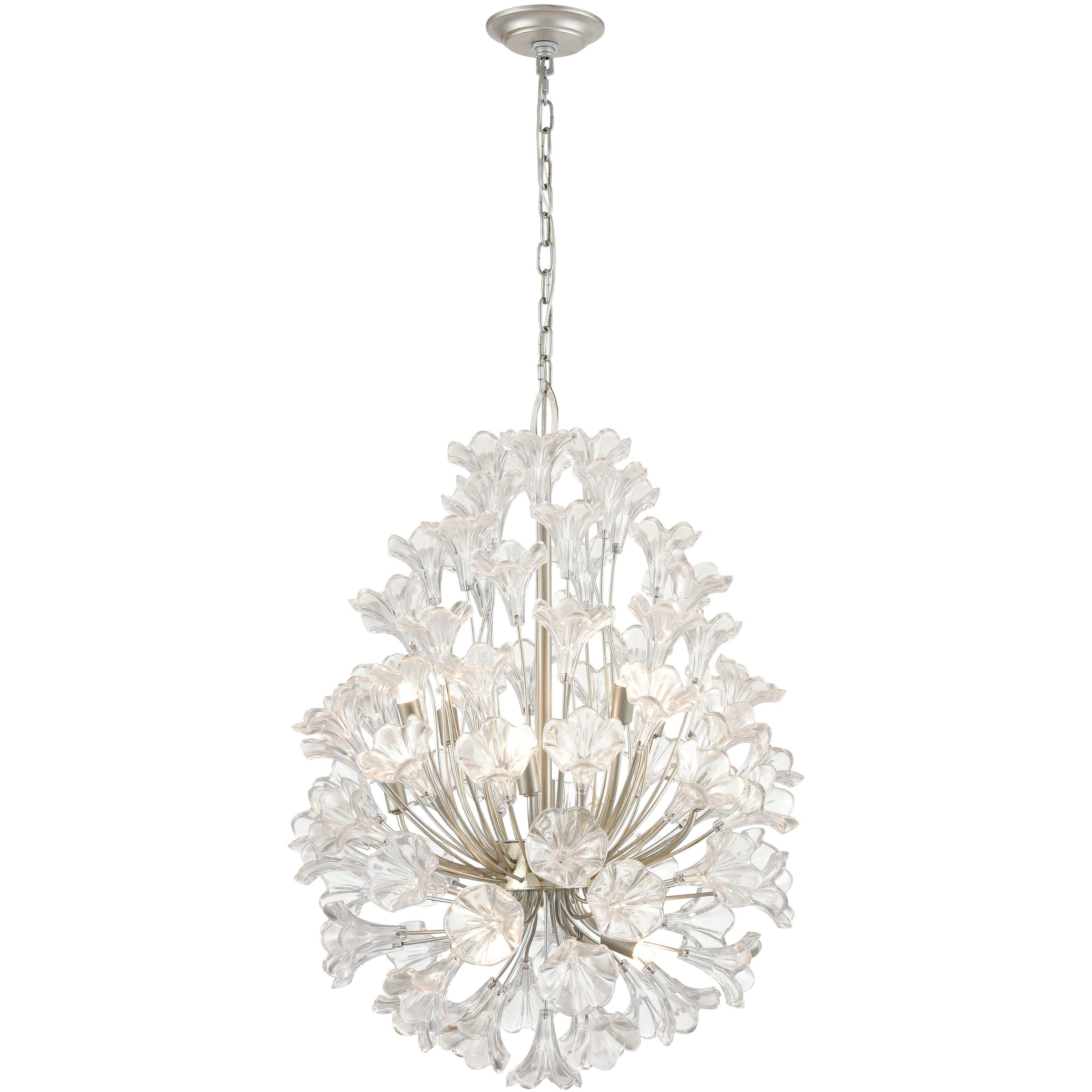 Celene 12 Light 22 inch Aged Silver Chandelier Ceiling Light
