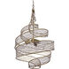 Flow 3 Light 18 inch Hammered Ore Pendant Ceiling Light