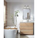 Foster 2 Light 13.75 inch Chrome Vanity Light Wall Light in Clear