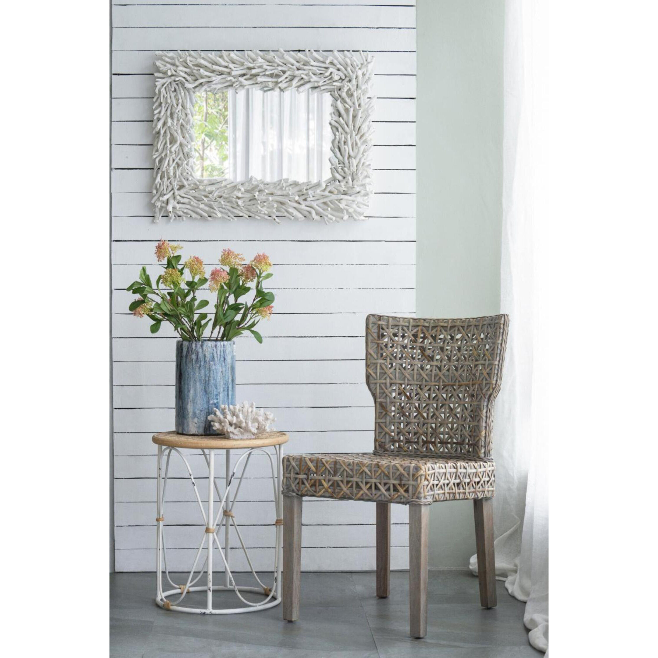 Anita 29.1 X 22.8 inch White Wall Mirror