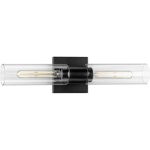 Clarion 2 Light 20 inch Matte Black Bath Vanity Wall Light