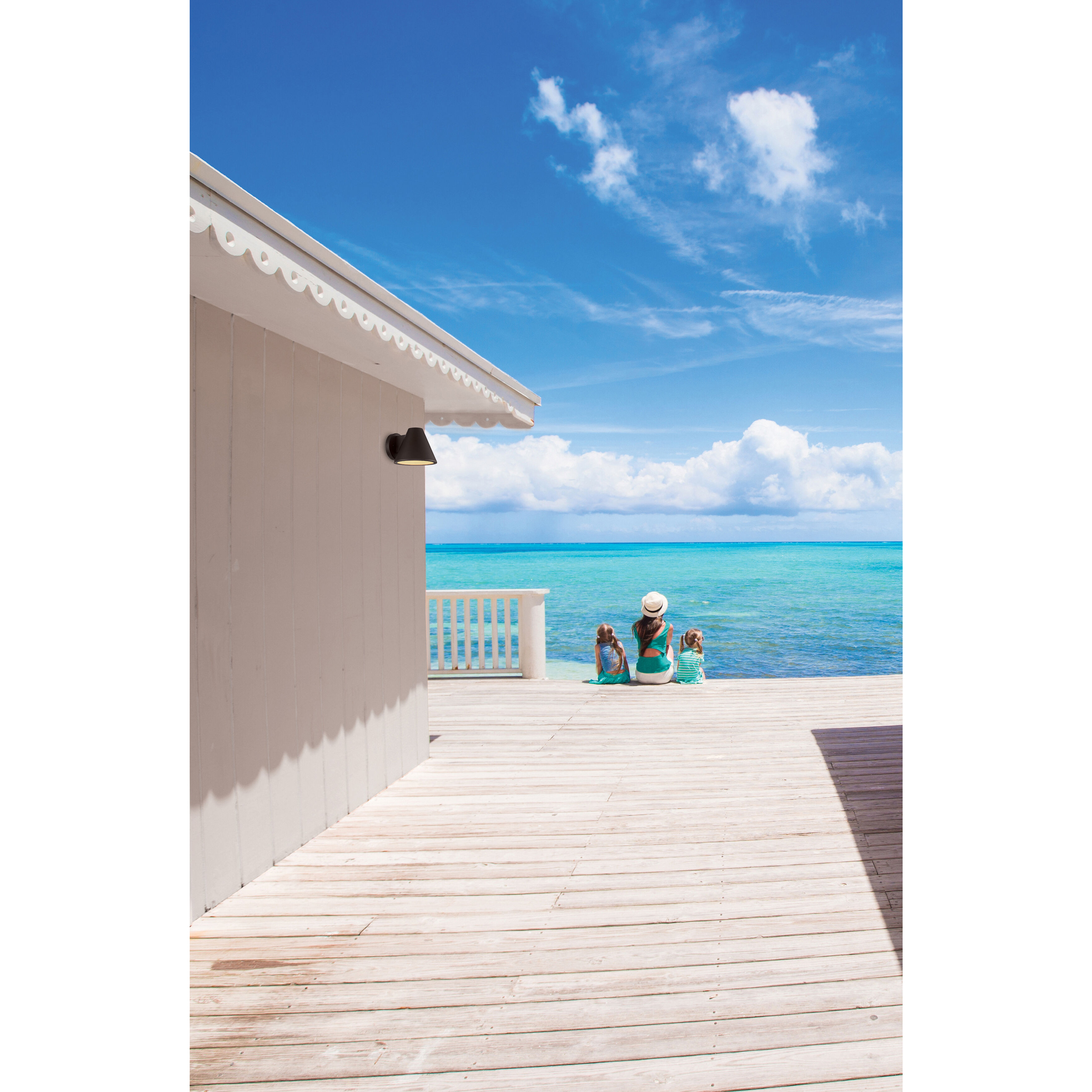 Tortuga LED 7 inch Bronze Outdoor Wall Sconce