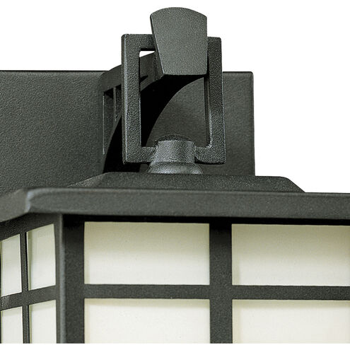 Mission 1 Light 11 inch Black Outdoor Sconce