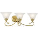 Coronado 3 Light 26.5 inch Polished Brass Bath Vanity Wall Light