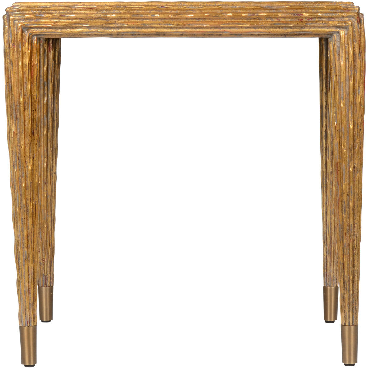 Newport Mansions Antique Gold/Black Side Table