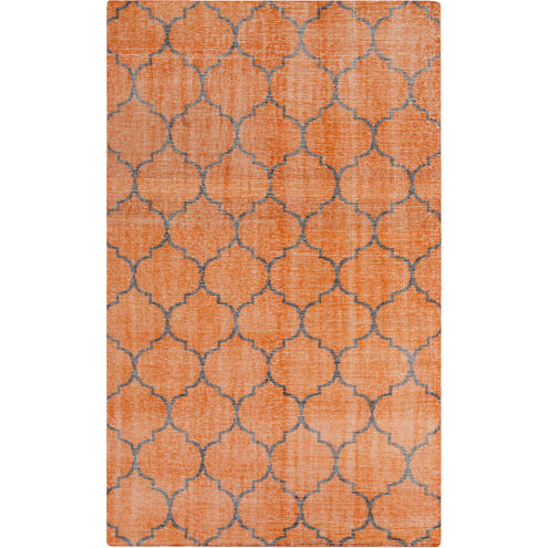 Zahra 102 X 66 inch Burnt Orange, Black Rug