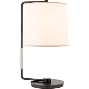 Barbara Barry Swing 22 inch 75.00 watt Bronze Table Lamp Portable Light in Silk