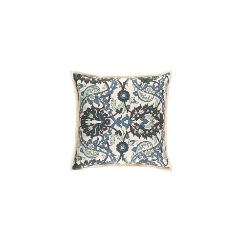 Vincent 22 X 22 inch Mint and Denim Throw Pillow