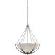Casual Mission 3 Light 21 inch Brushed Nickel Chandelier Ceiling Light