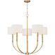 Molvene 5 Light 33 inch Legacy Brass Chandelier Ceiling Light