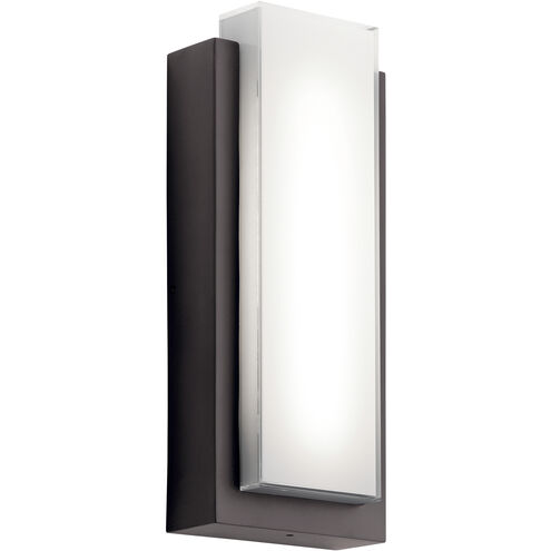 Dahlia LED 19 inch Architectural Bronze Outdoor Wall, Medium