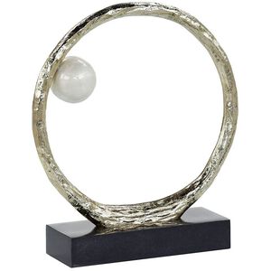 Anello di Perle 17 X 14.75 inch Sculpture, on Iron Base, Small