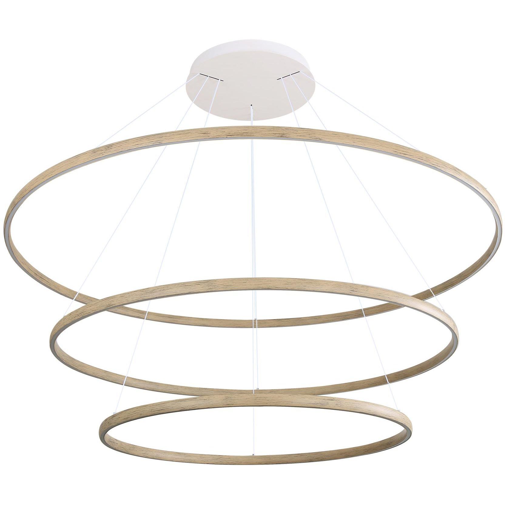 Veritas 59 inch 80.00 watt Driftwood Chandelier Ceiling Light, 3 Tier