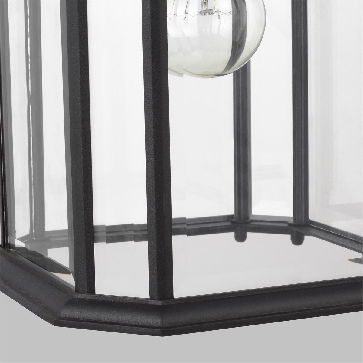 Kent 1 Light 8.38 inch Black Outdoor Pendant