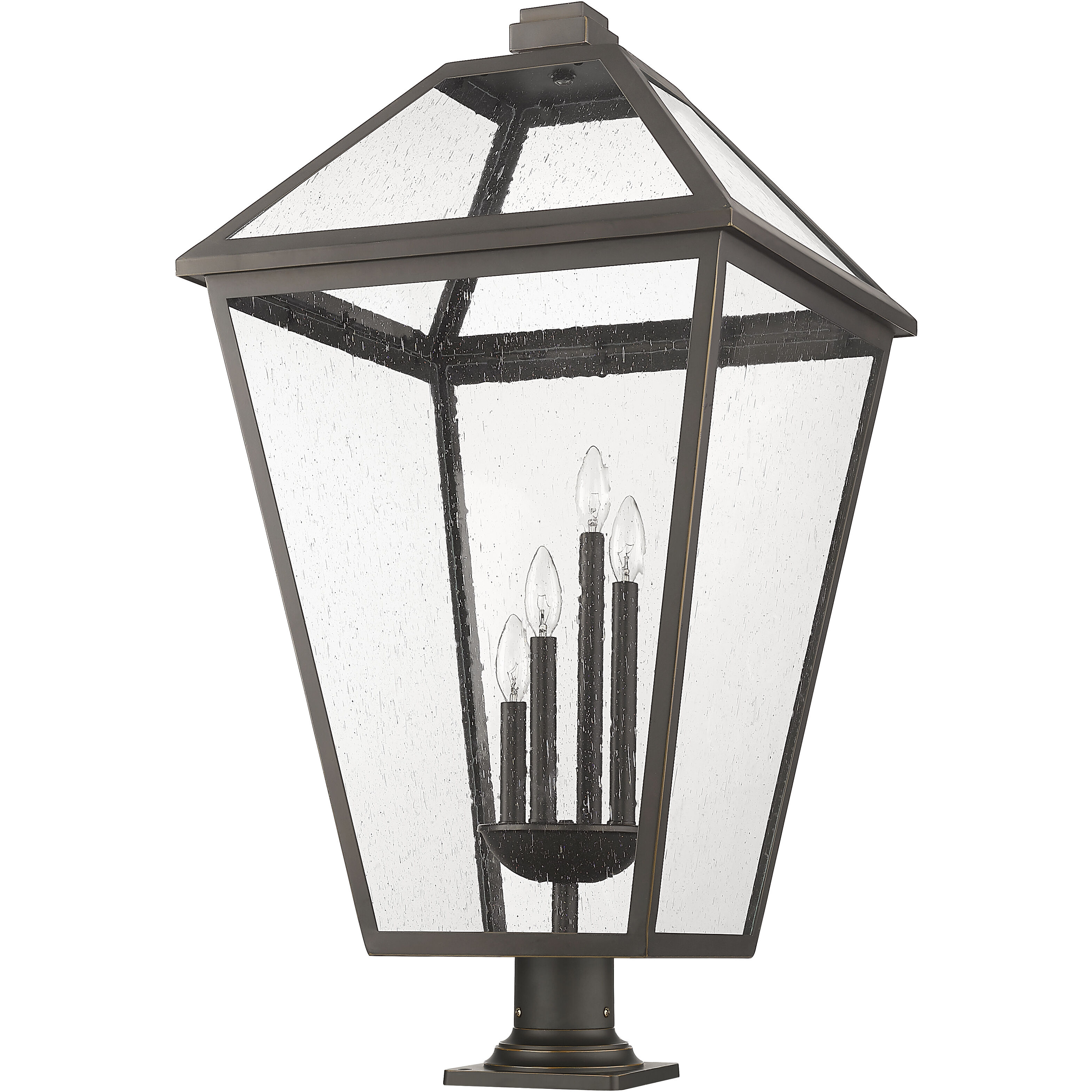 Talbot 4 Light 36.75 inch Oil Rubbed Bronze Outdoor Pier Mounted Fixture