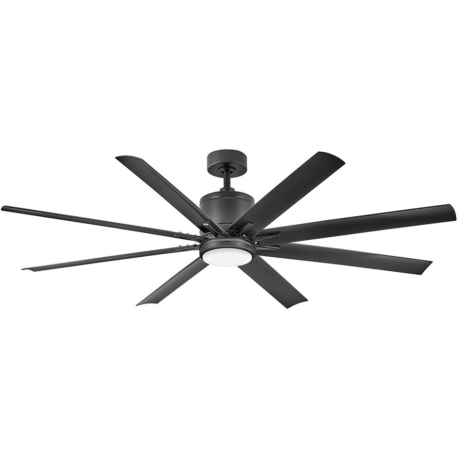 Vantage 66 inch Matte Black Smart Fan