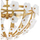 Azalea 4 Light 20.25 inch Distressed Brass Semi-flush Mount Ceiling Light