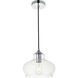 Destry 1 Light 9 inch Chrome Pendant Ceiling Light