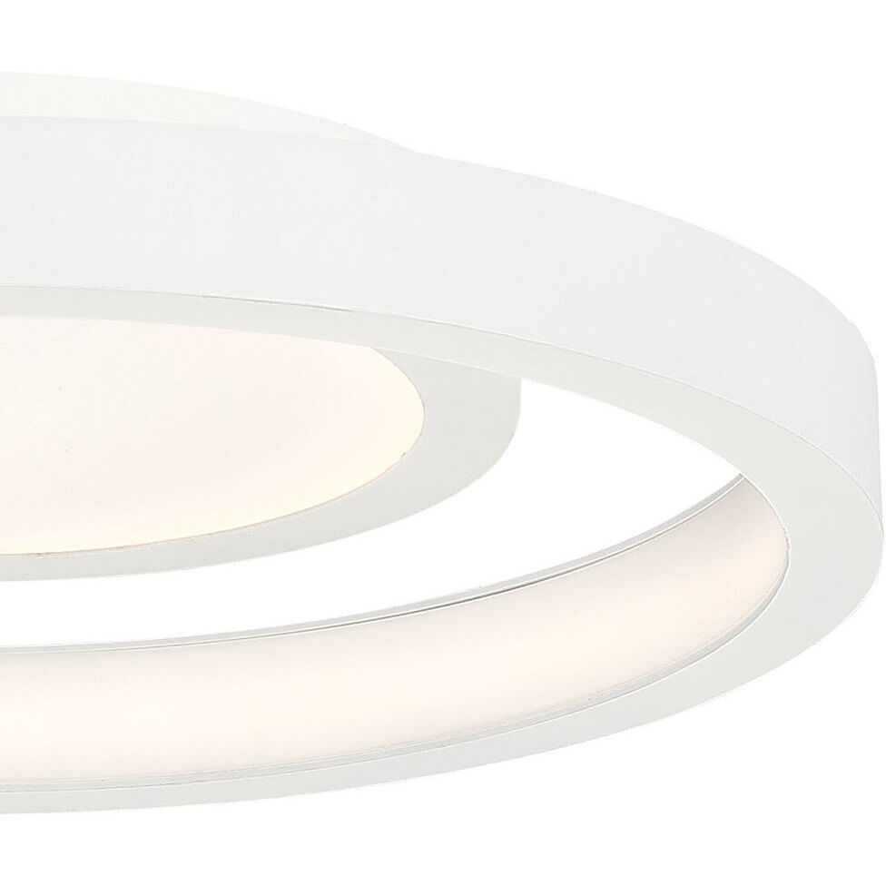 Knock Out LED 14 inch White Flush Mount Ceiling Light