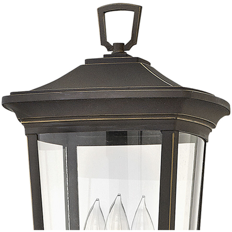 Bromley LED 23 inch Oil Rubbed Bronze Outdoor Post Mount Lantern, Low Voltage