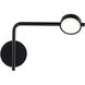 Elbo Reading Light Wall Light in 3000K, Black, dweLED