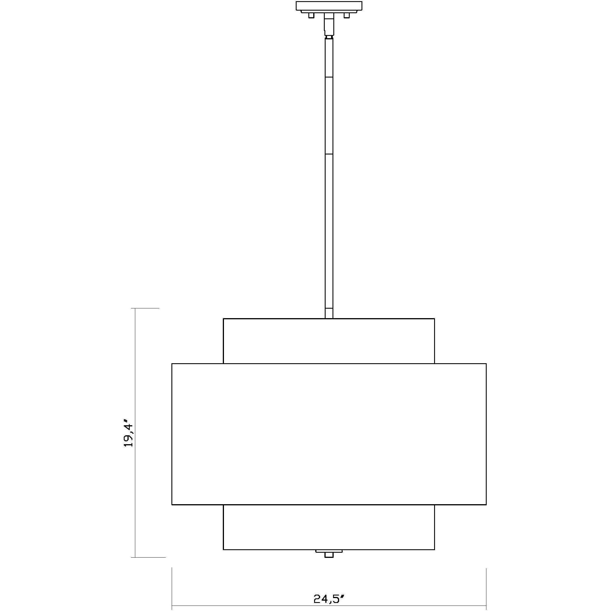 Harlech 3 Light 24.5 inch Bronze and Rubbed Brass Chandelier Ceiling Light in Bronze and Brass