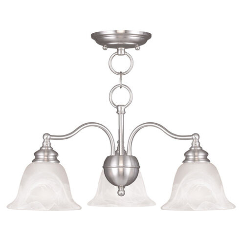 Essex 3 Light 20 inch Brushed Nickel Convertible Dinette Chandelier/Ceiling Mount Ceiling Light