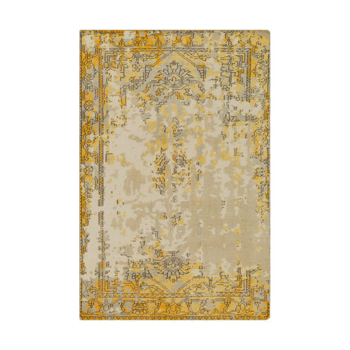 Hoboken 36 X 24 inch Bright Yellow/Taupe/Light Gray/Charcoal/Ivory Rugs, Wool