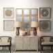Riviera Off White & Brown Framed Wall Art