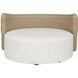 Sunset Light Gray and Oyster White Outdoor Swivel Day Bed