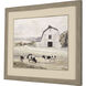 Farm Life Green and Gray and Neutral and Multi Framed Art